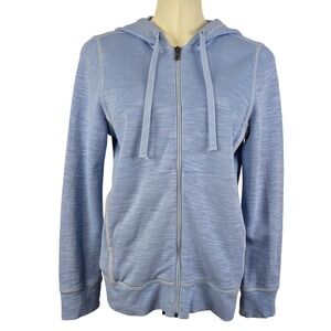 Tommy Bahama Women's Full Zip Hoodie Pima Cotton Tencel IslandSoft Blue Medium